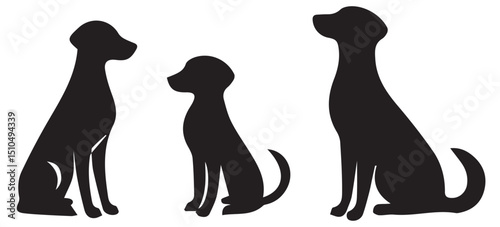 silhouette of a girl with a dog