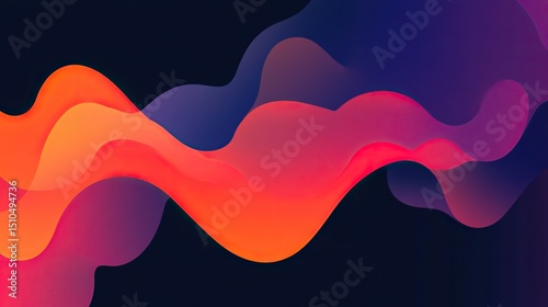 A simplified abstract nebula design in a gradient color scheme.