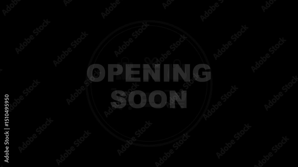 Opening Soon, Intro Video – Smooth Text Animation for Announcements or Launch Promotions Opening Soon, Intro Video – Smooth Text Animation for Announcements or Launch Promotions