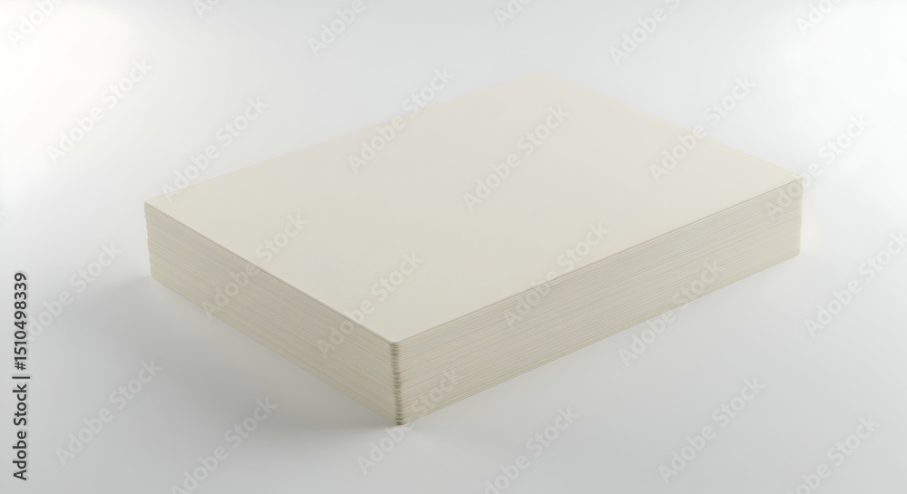 Fototapeta premium Blank White Cardboard Gift Box Packaging Mockup for Your Design Presentation