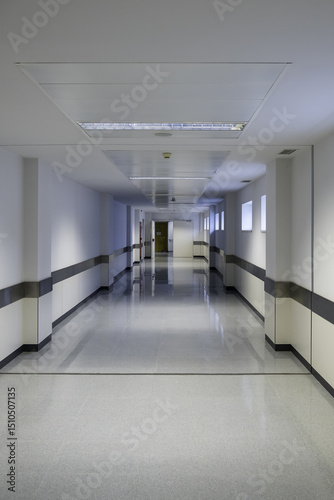 White hospital hallway