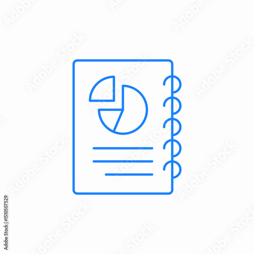 business report icon sign vector