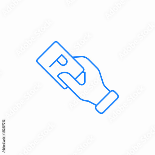 car key exchange parking ticket icon sign vector