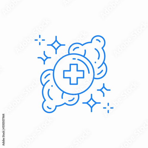 clean sanitized hands icon sign vector