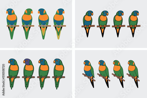 Cartoon vector set of diverse people, including children, business professionals, and sport players in various poses and situations