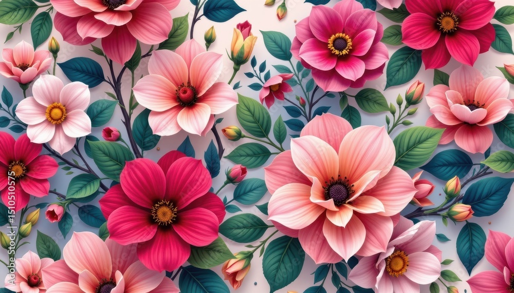 stunning seamless floral background flower image with copy space at top place your subject at the bottom for unique and eye catching designs. stunning seamless floral background flower image with copy space at top place your subject at the bottom for unique and eye catching designs.