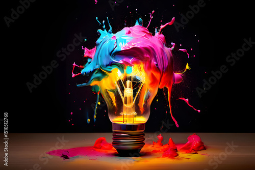 light bulb in the dark