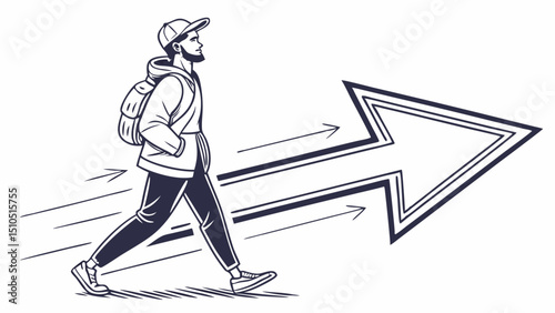 Set of Navigational Arrows for Website Interface Design