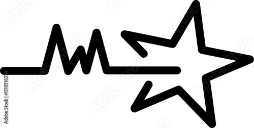 Photography black vector star