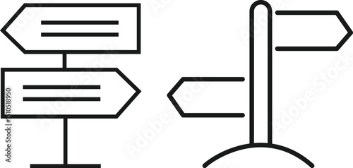 Direction, Signpost, Signboard. 