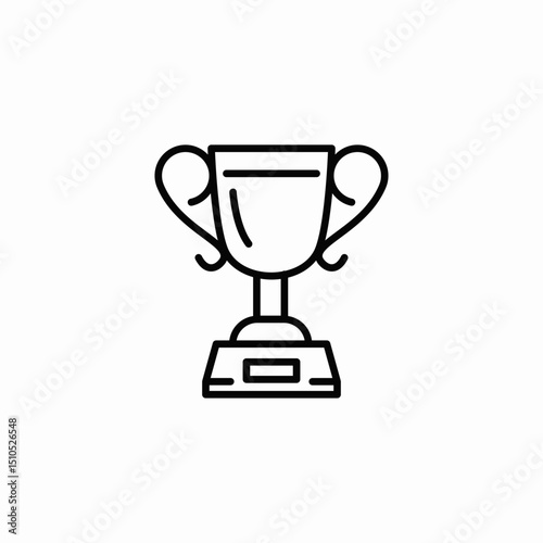 cup prize icon sign vector