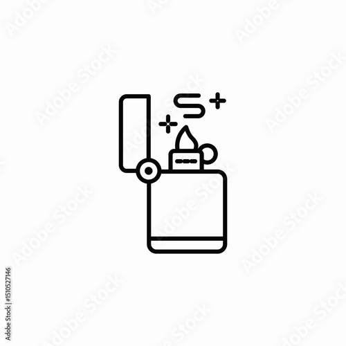 fire lighter icon sign vector