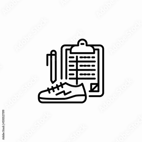 fitness plan icon sign vector