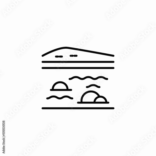 river nature icon sign vector