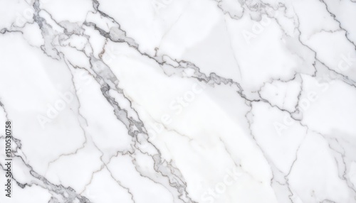 Elegant white marble with intricate grey veining creating a luxurious stone texture