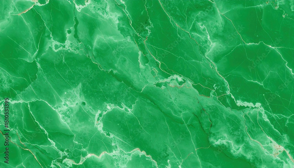 Obraz premium Emerald Green Marble Texture with Delicate Veins and Subtle Variations