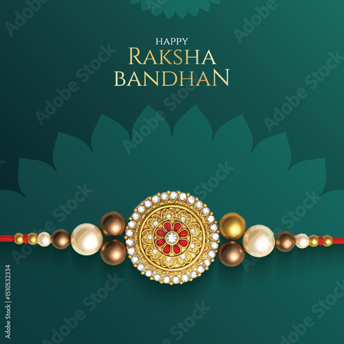 Raksha bandhan festival greeting card India. editable abstract vector illustration design. Happy Raksha Bandhan with nice Decorative Rakhi for Raksha Bandhan.