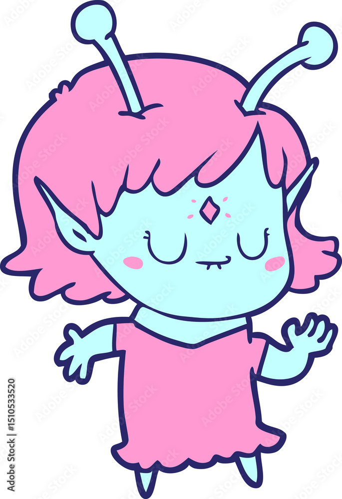 cartoon alien girl dancing cartoon alien girl dancing