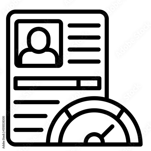 Credit Evaluation  Icon Element For Design	