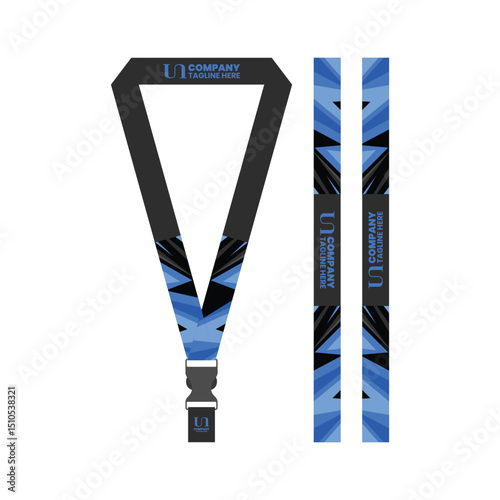 id card lanyard template for business company