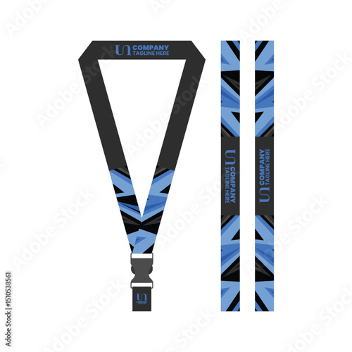 id card lanyard template for business company