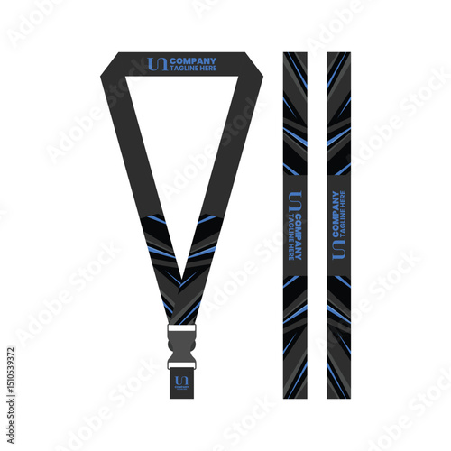 id card lanyard template for business company