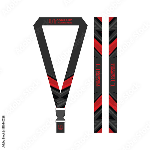 id card lanyard template for business company