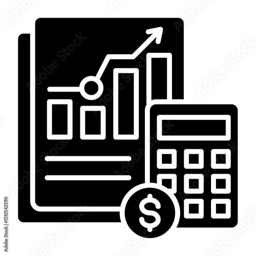 Income Statement  Icon Element For Design	