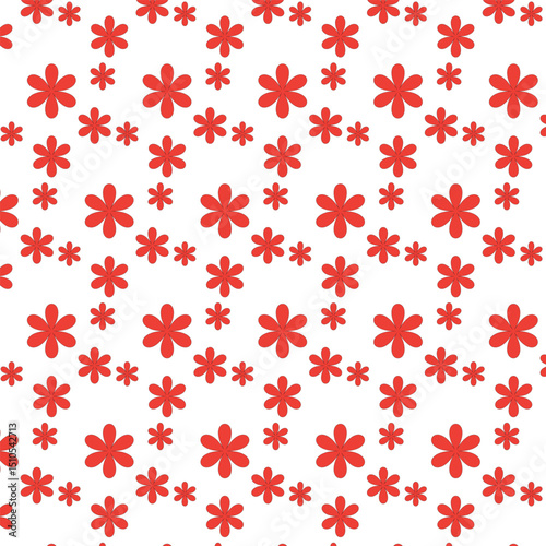 simple red couler pattern desing