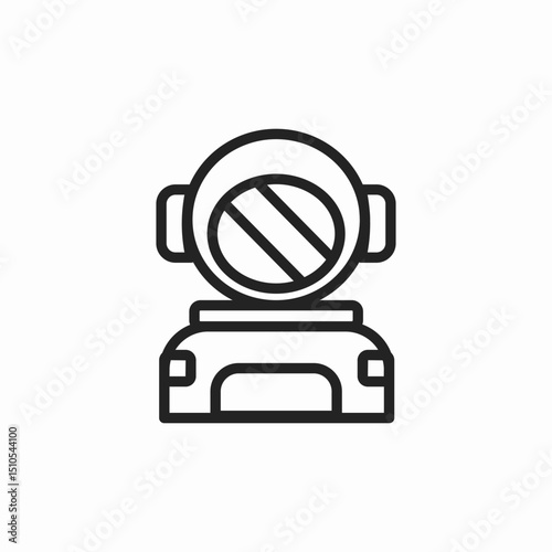astronaut cosmonaut icon sign vector
