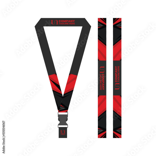 id card lanyard template for business company