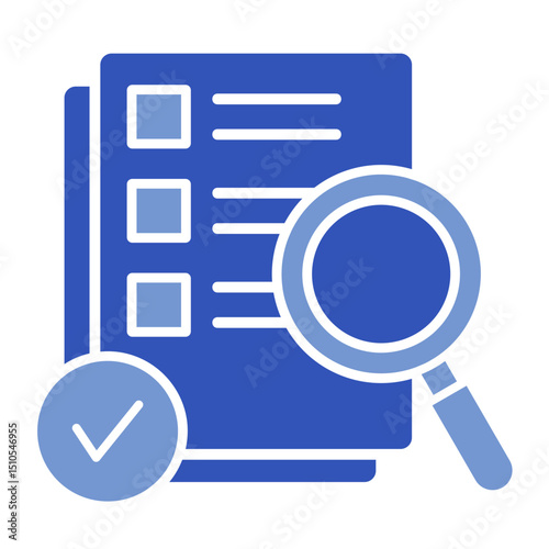 Document Verification  Icon Element For Design	