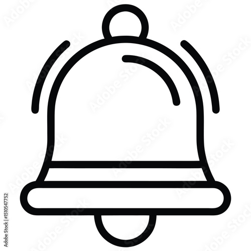 Ringing bell icon notification alert symbol