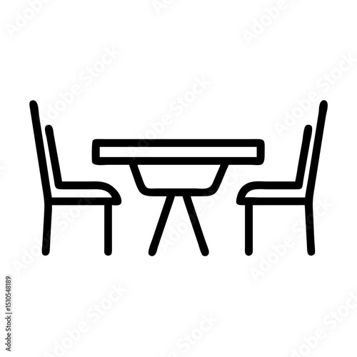 dinning room table icon