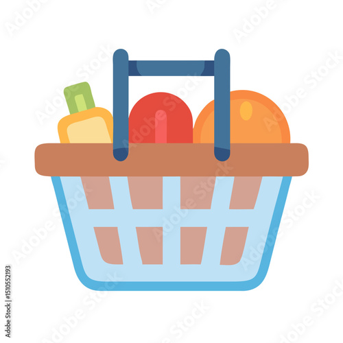 basket grocery shopping icon design