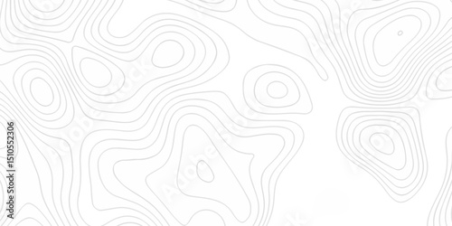 Contour abstract map relief land outline. Topographic map patterns. White wave paper curved reliefs abstract background. Background of the topography map. Abstract pattern with lines.	
