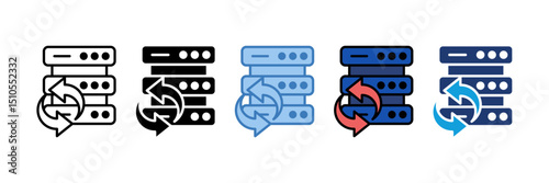 Data Sync Icon Element For Design