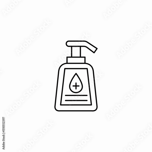 liquid soap icon sign vector