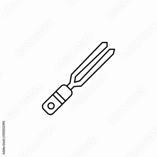 meat fork icon sign vector