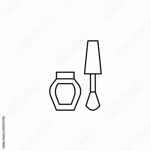 nail polish icon sign vector