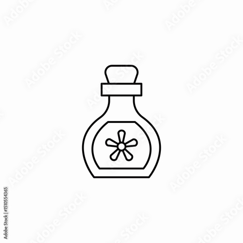 perfume bottle icon sign vector