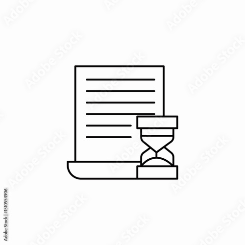project deadline icon sign vector