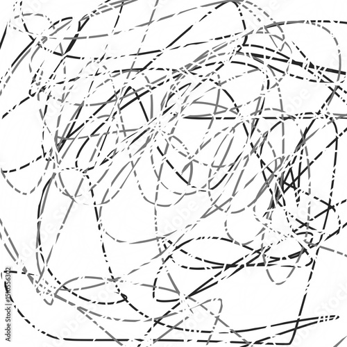Chaos wallpaper. Abstract tangled texture with chaotic lines.
