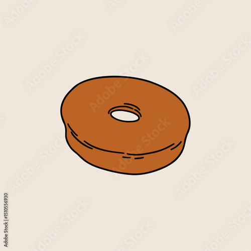 Plain Donut Illustration