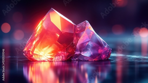 Radiant,faceted gems