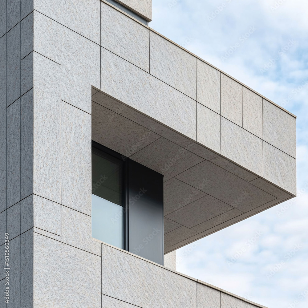 Obraz premium The detail of the building with modern architecture.