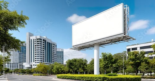 Wallpaper Mural Blank billboard in cityscape Torontodigital.ca