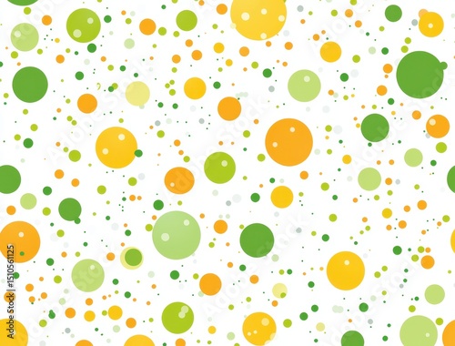 Vibrant Polka Dot Pattern for Backgrounds, Textiles, and Kids' Designs