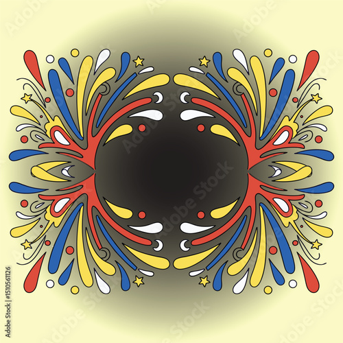 Festive Abstract Burst Illustration for Celebration and Events