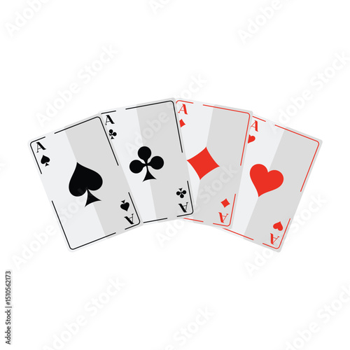 Remi Card, Poker Card Illustration, Vector, 